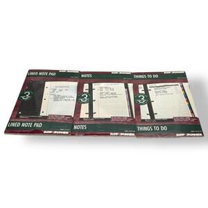 Day Runner BUNDLE Lined Note Pad Notes Things To Do